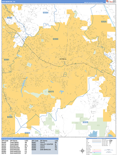 San Marcos Map Basic Style